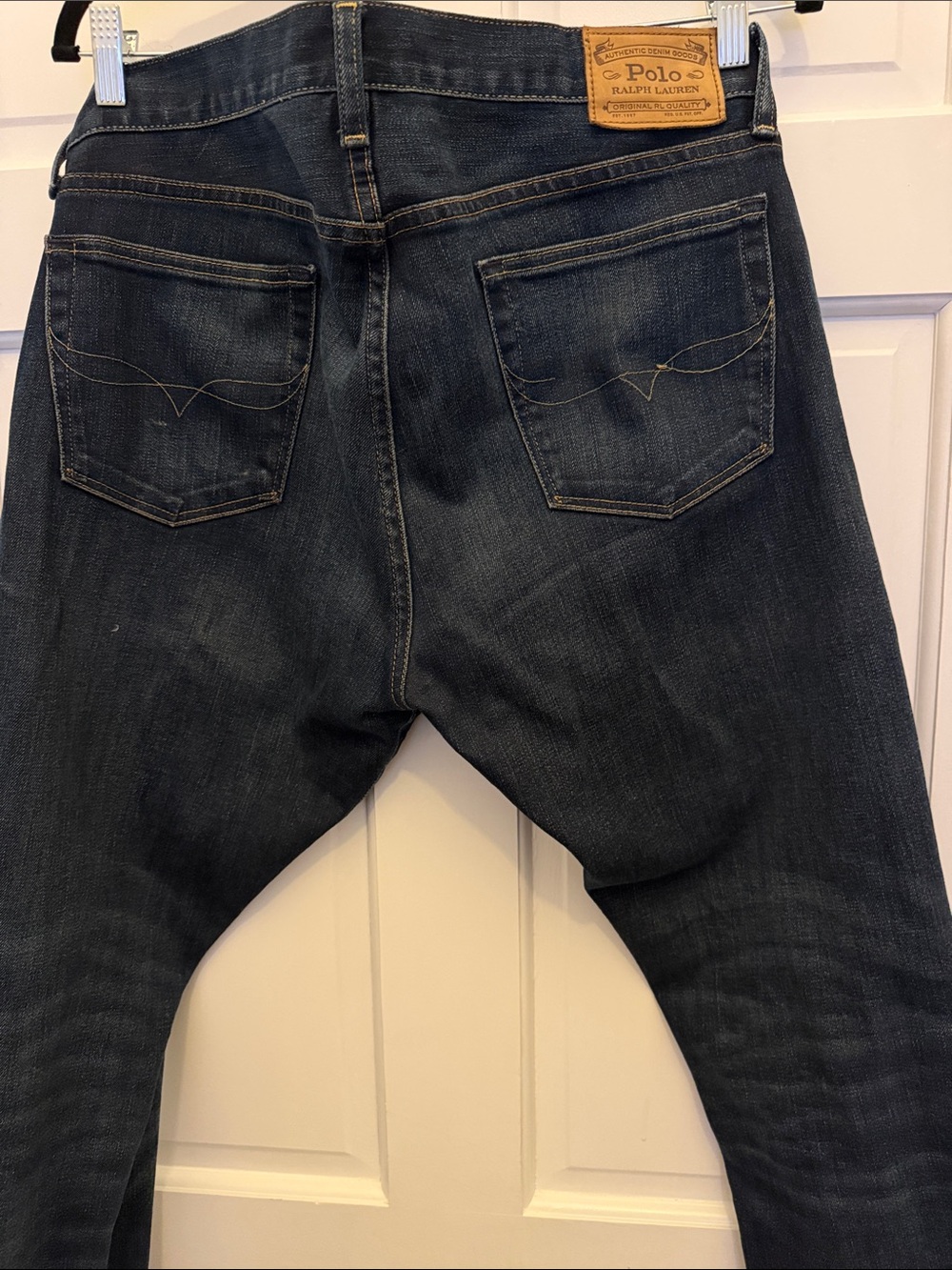 Polo by Ralph Lauren Men's Dark Indigo Slim Straight Jeans - Picture 9 of 9